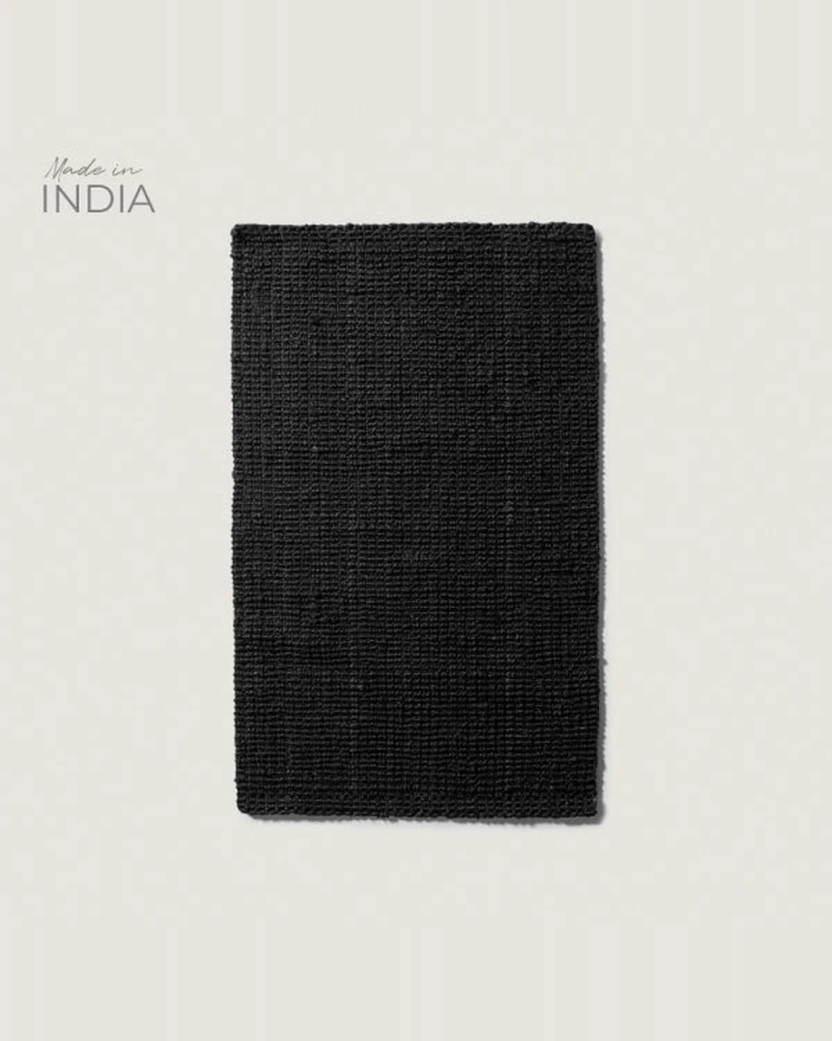 Alfombra Badohi Negra 90x150 cm
