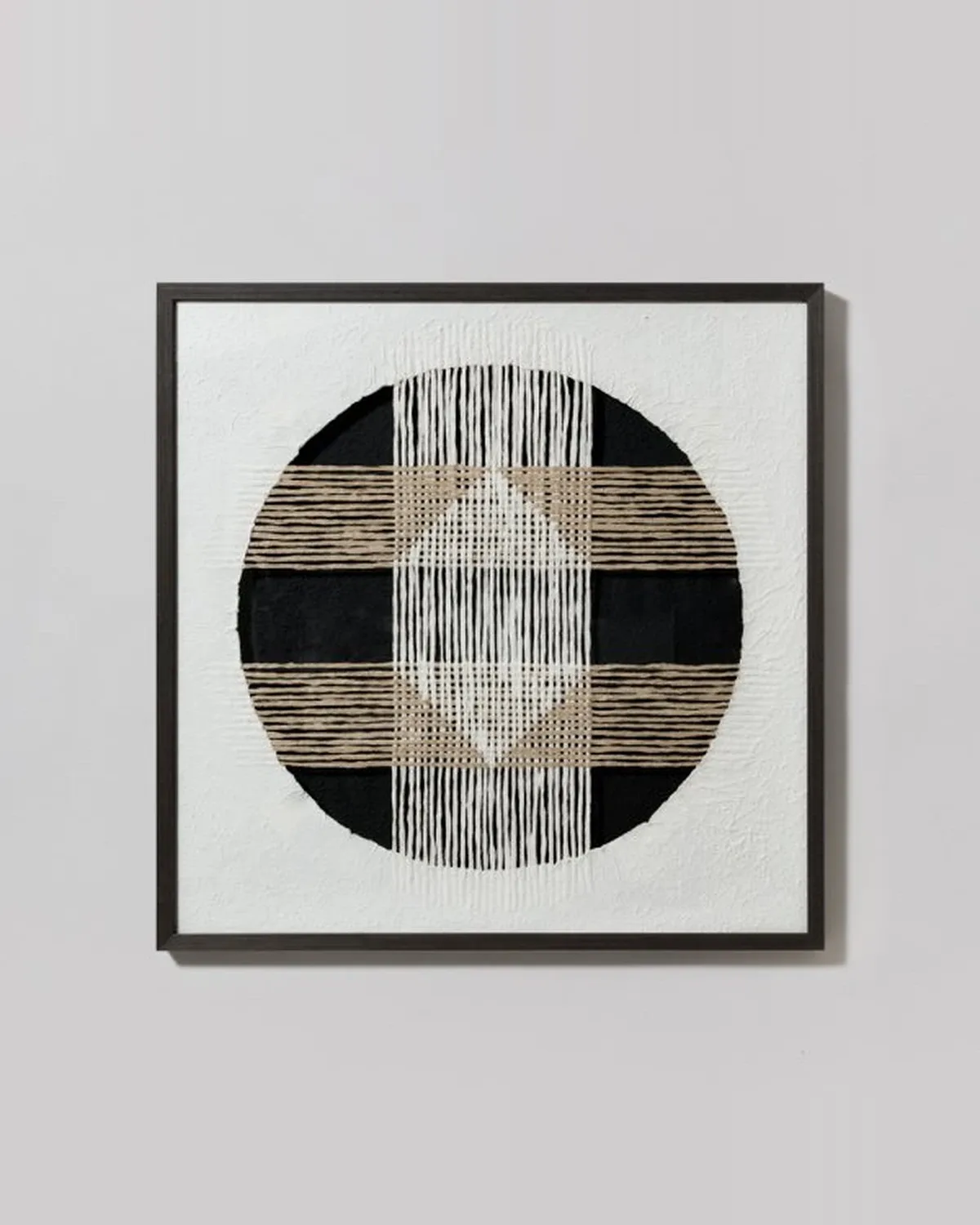 Cuadro Knit Brown 80x80 cm