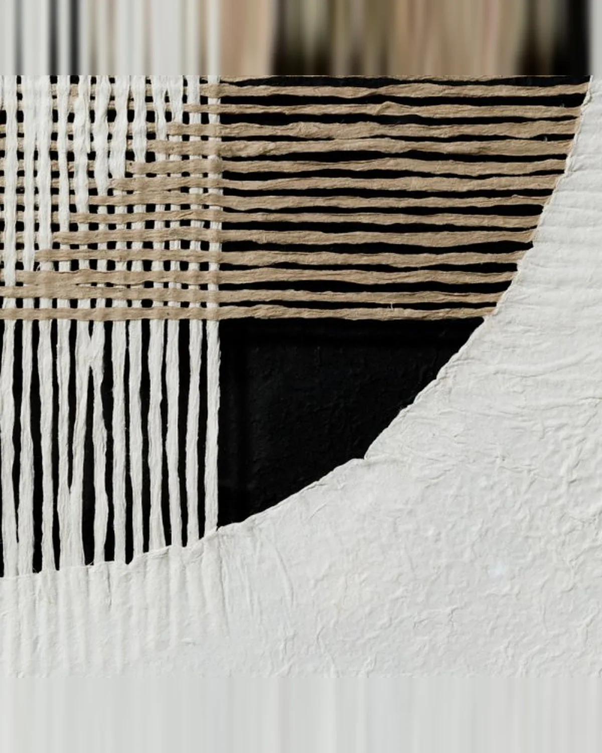 Cuadro Knit Brown 80x80 cm — Casa de Sillones, vista 2