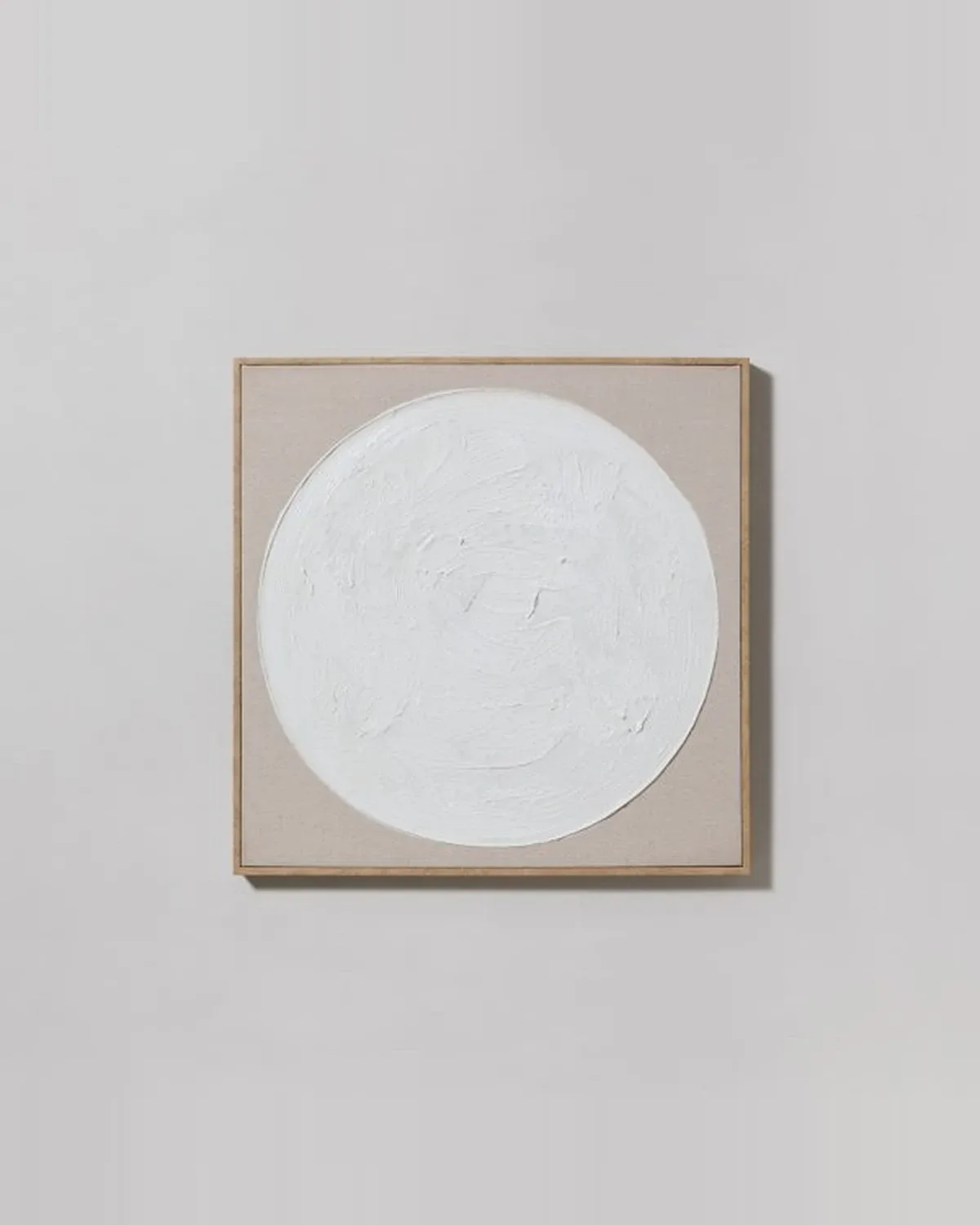 Cuadro Moon White 62x62 cm