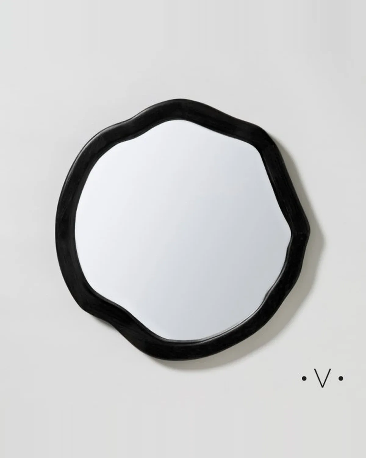 Espejo Arqueado Black Wood 50 cm
