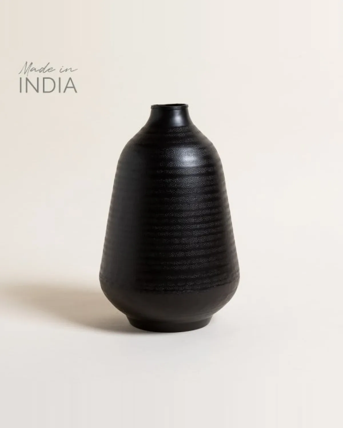 Jarron Pali Negro 20x30,5 cm