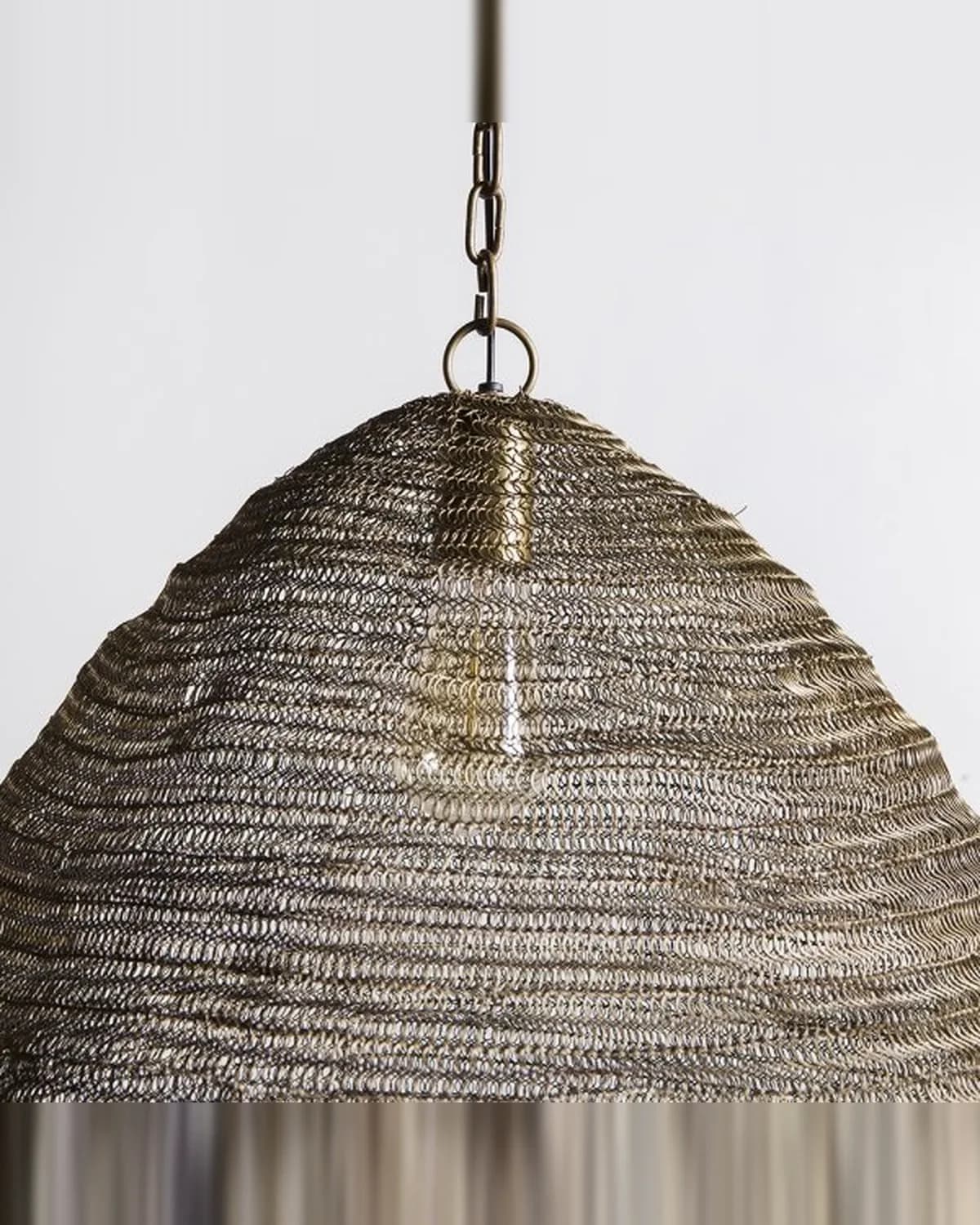 Lampara Colgante Madhur Brass Antique 58x60 cm — Casa de Sillones, vista 2