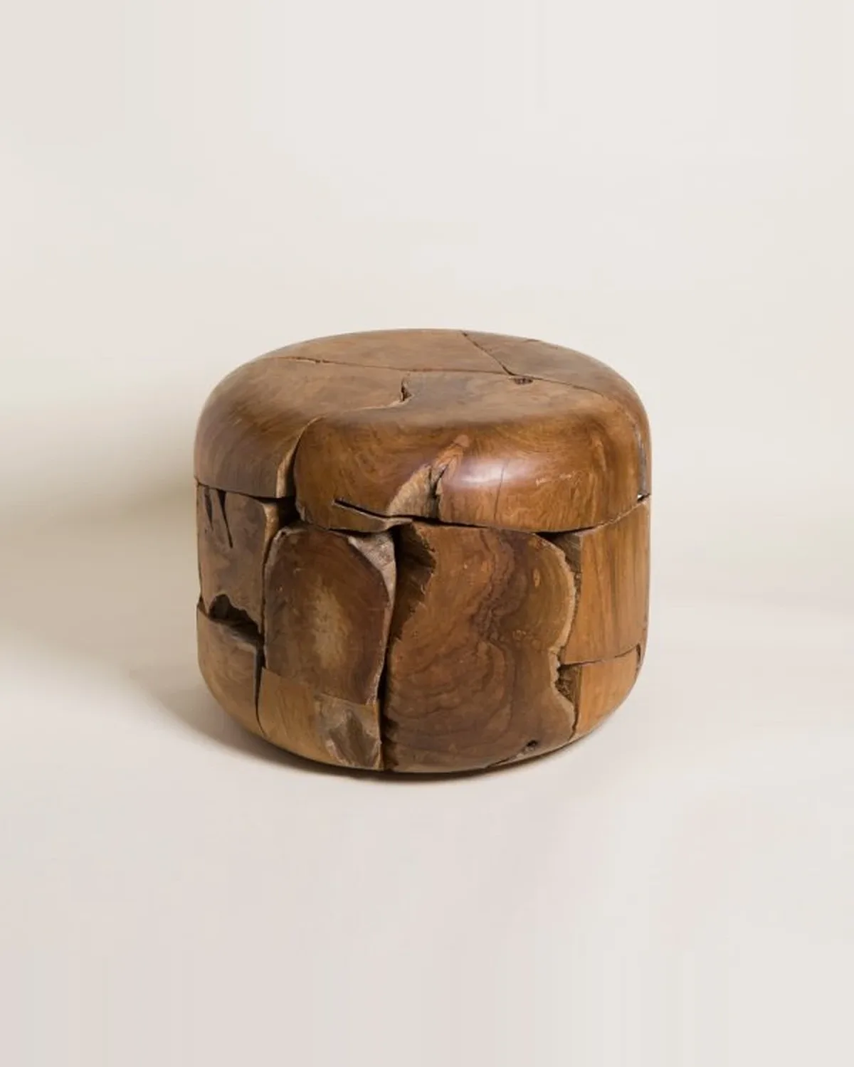 Mesa Auxiliar Redonda Lombok Natural 45x60 cm — Casa de Sillones, vista 2