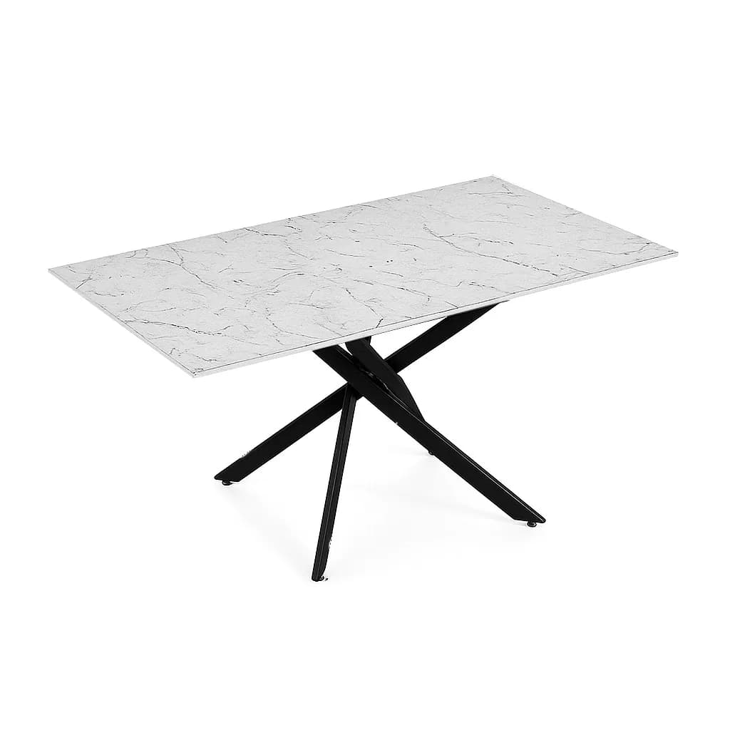 Mesa Madden Blanca - Base Negra 160x90