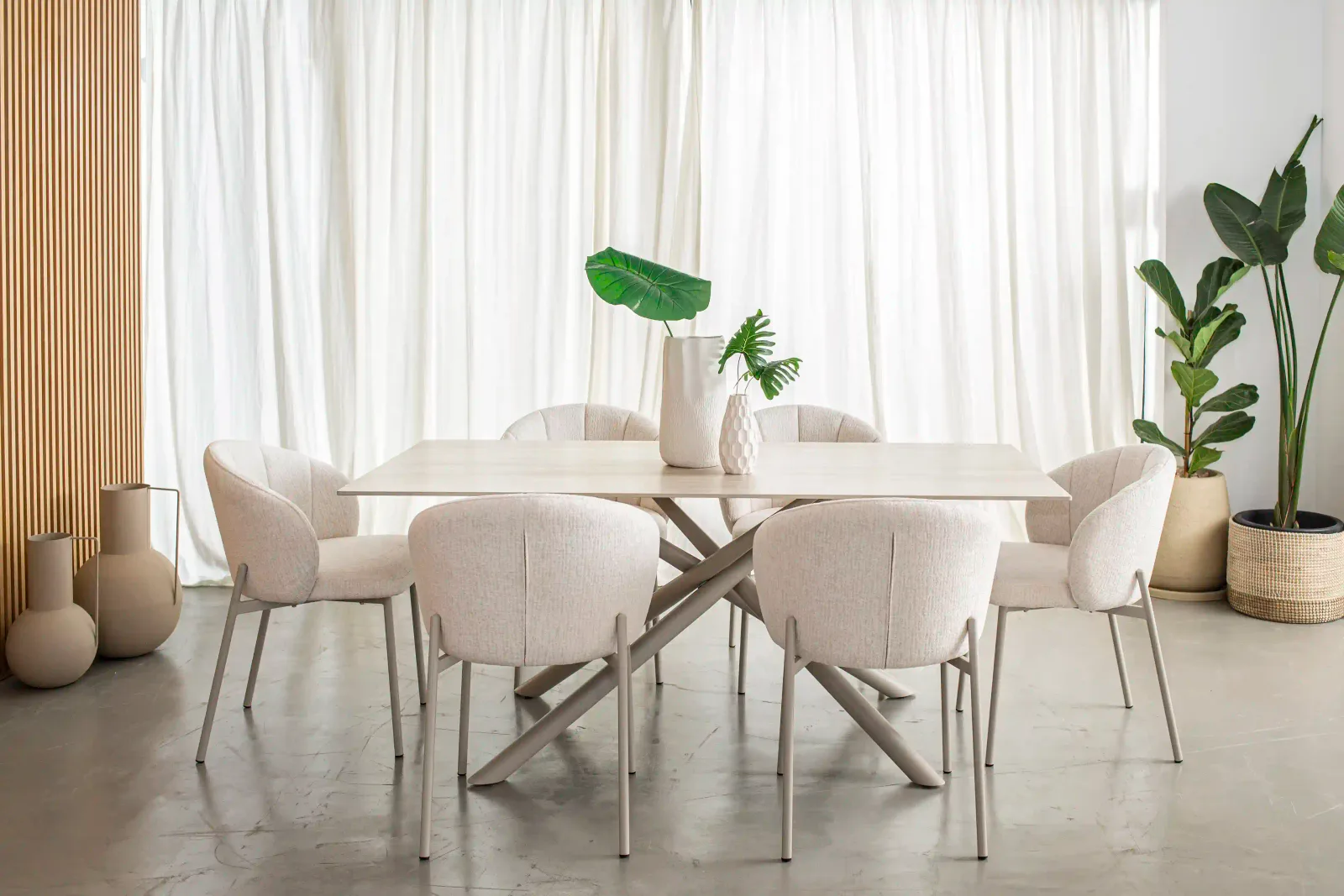 Mesa Travertino Tapa W - Base Capuccino 180x90