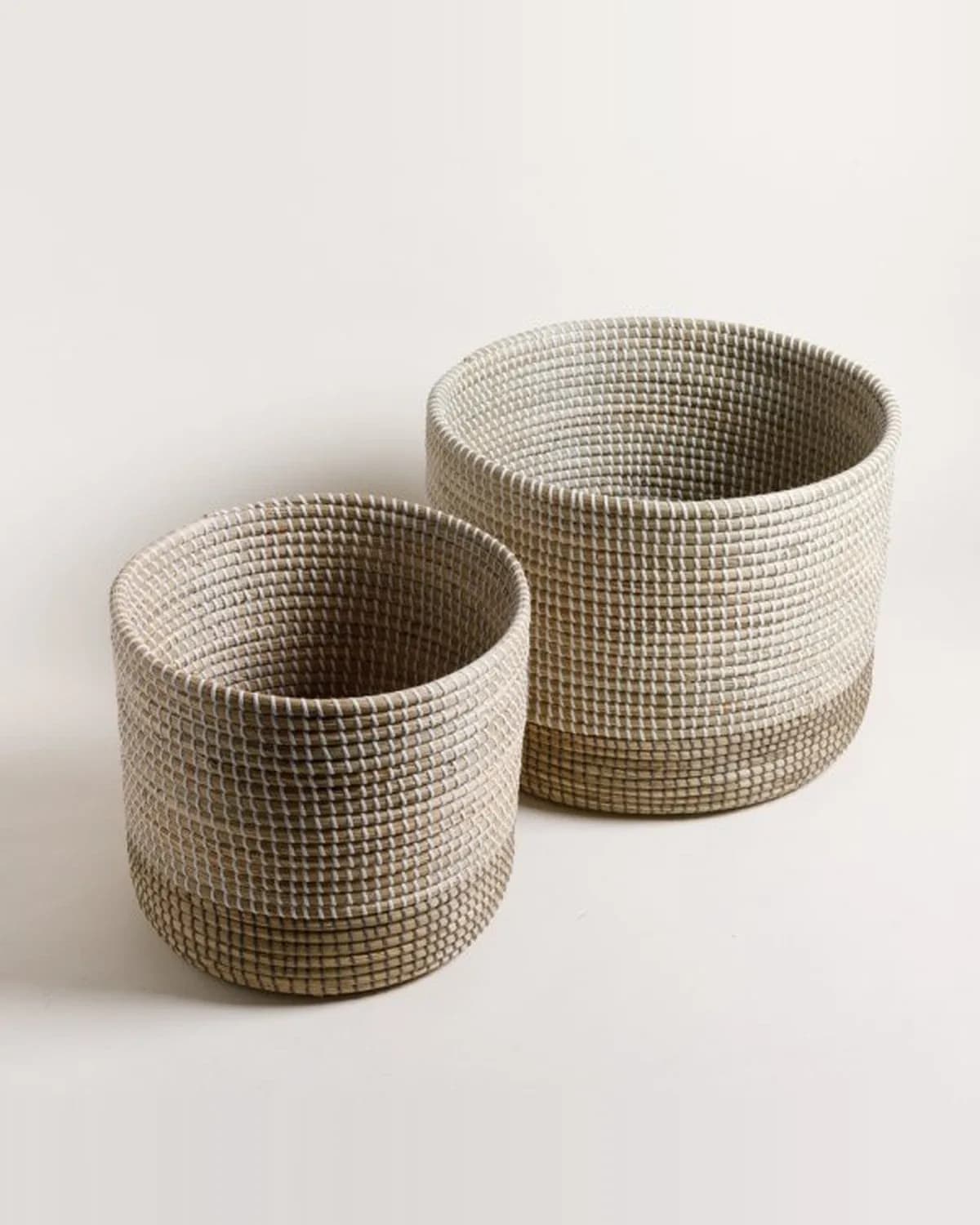 Set x2 Canastos Rectos de Seagrass Halong 43x35 / 34x30 cm — Casa de Sillones, vista 2