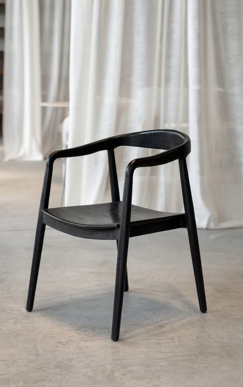 Silla Bali Circle Negra — Casa de Sillones, vista 2