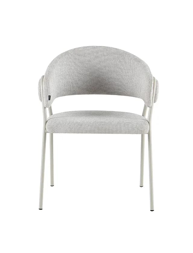 Silla Romelia Off White - Base Capuccino