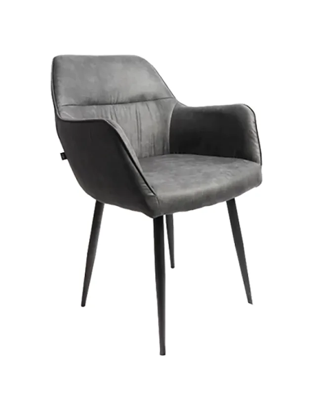 Silla Sophie Ecocuero Dark Grey