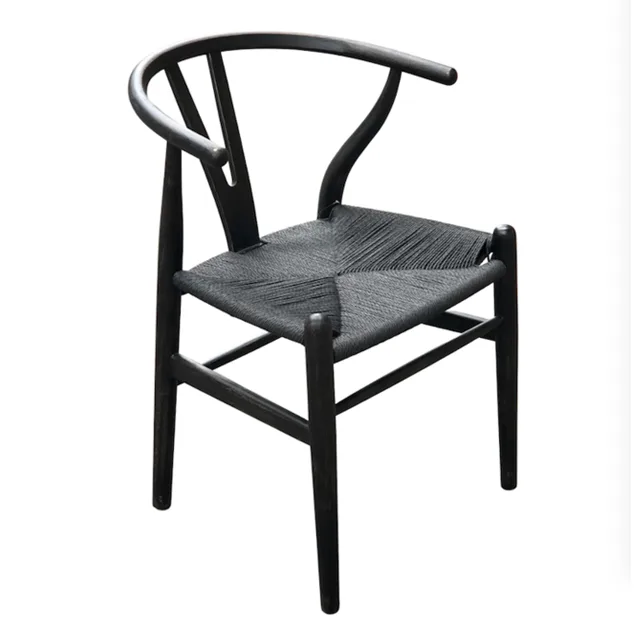 Silla Wishbone Antique Full Black