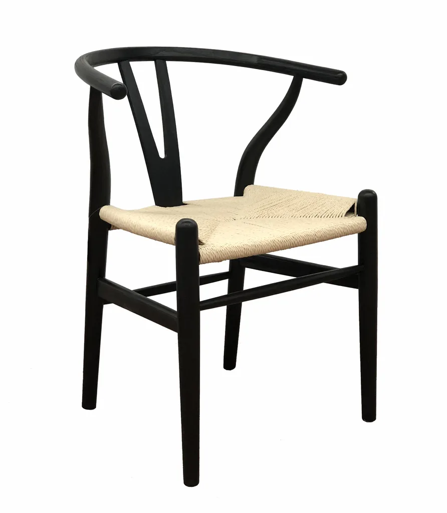 Silla Wishbone Natural Black