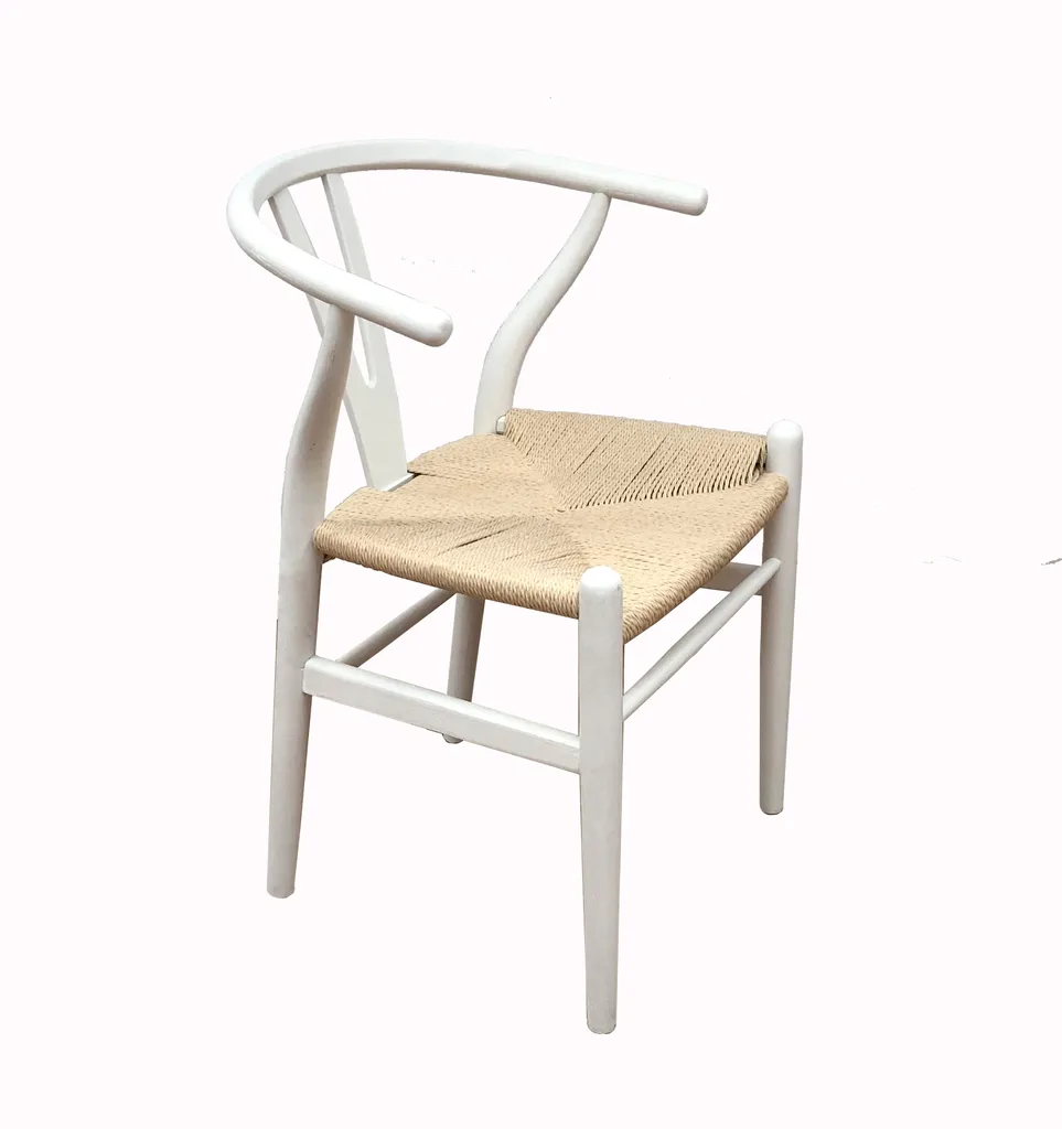 Silla Wishbone Natural White — Casa de Sillones, sillón a medida