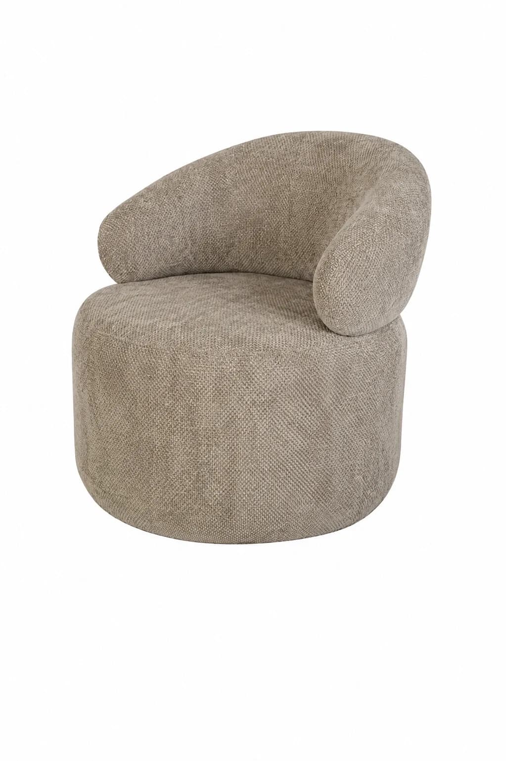 Sillón Elf Chenille Gris Claro